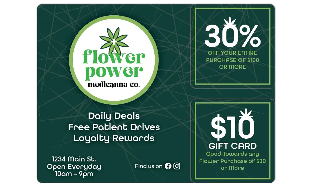 Dispensary Acclaim direct mail plastic postcard