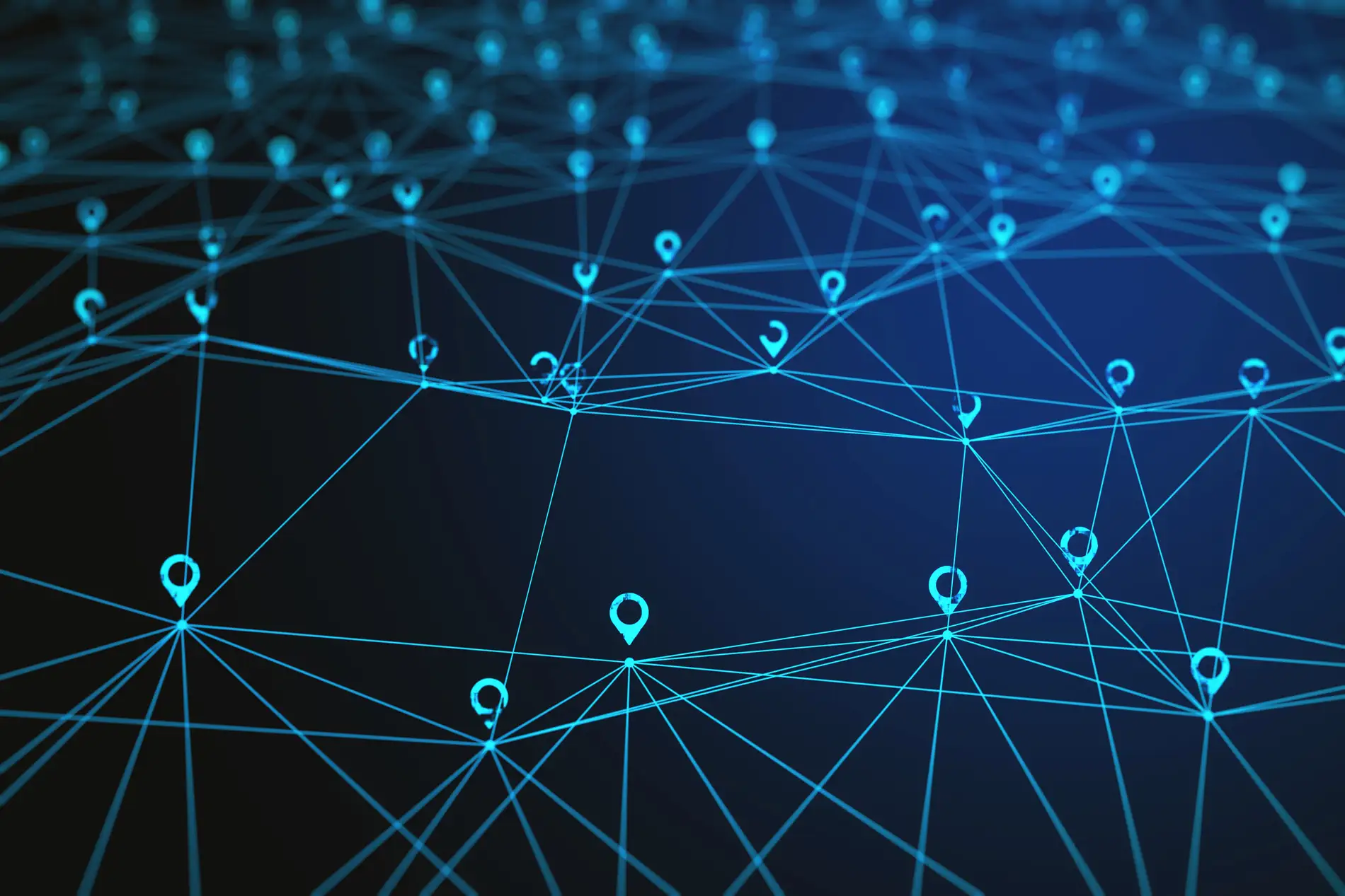 Map markers and geo positioning concept.