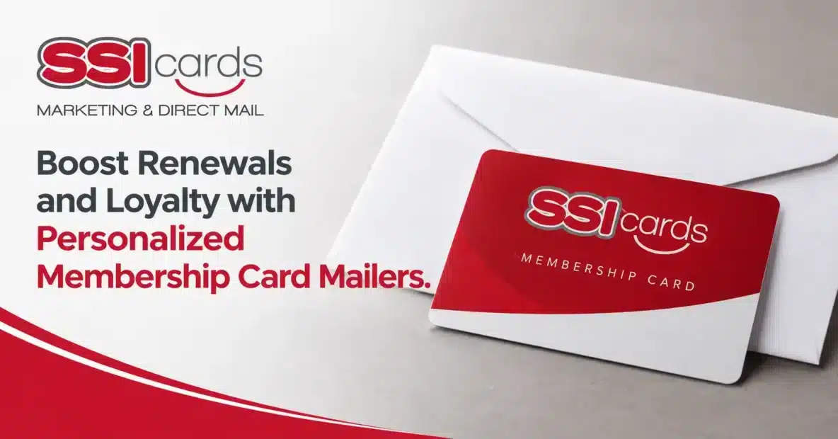 Personalized membership card mailer with membership card and envelope designed to boost renewals, member retention, and loyalty program engagement.