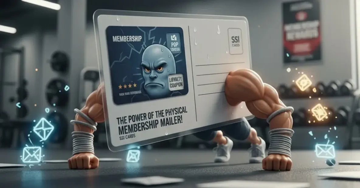 Custom membership card mailer boosting customer loyalty and renewals.