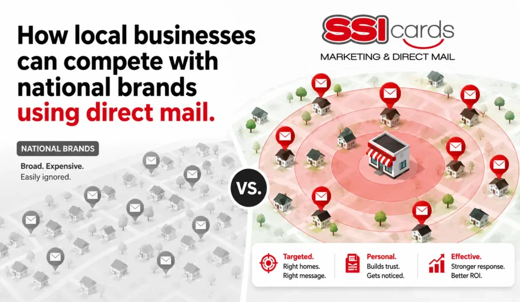 How Local Businesses Can Compete with National Brands Using Direct Mail